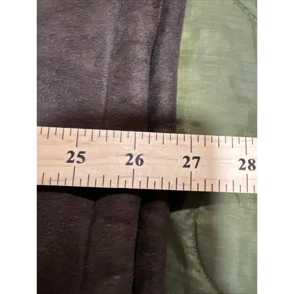 Claiborne Outerwear Mens Large Brown Faux Suede Sherpa Lined Jacket Coat Y2K - Picture 11 of 12